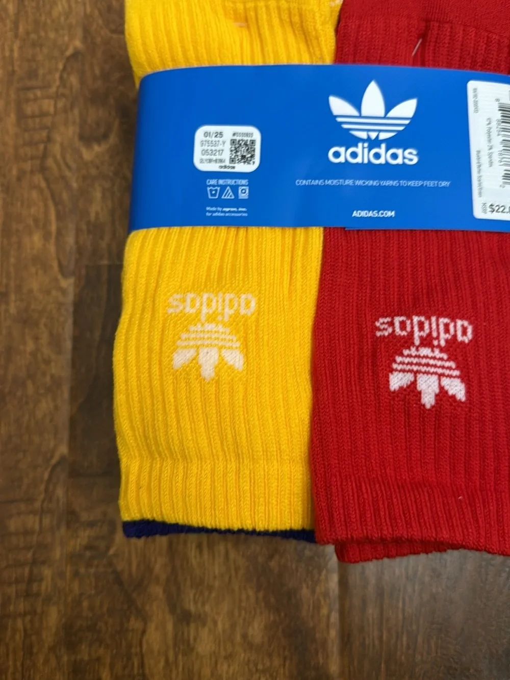 adidas Men’s Crew Socks Pack — Multicolor Size L
